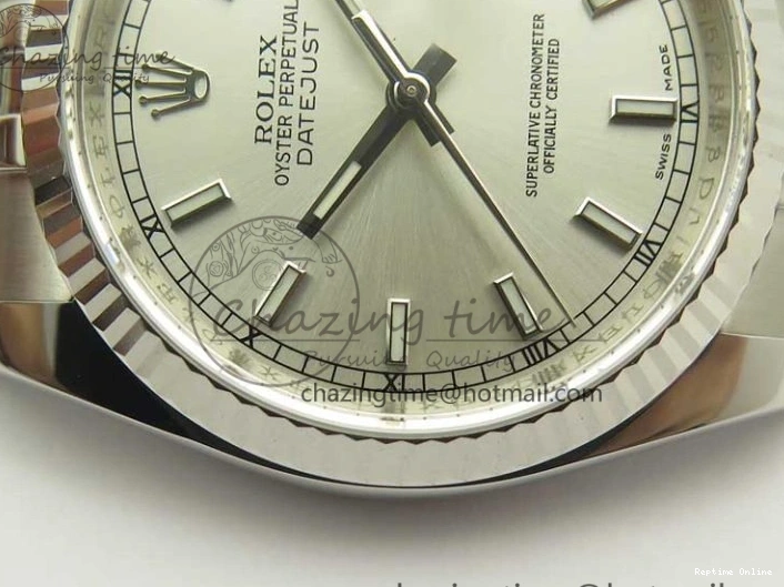 0104 DateJust 36 SS 116234 ARF 1:1 Best Edition 904L Steel Silver Dial on Jubilee Bracelet SH3135 V BestValue 3390